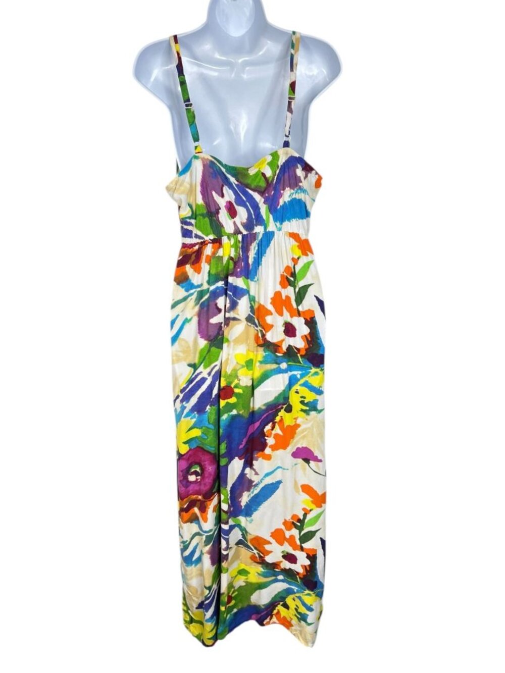 Vintage Jam's World Tropic Sunrise Midi Sundress Multicolor Floral W337 size XL - Picture 6 of 8